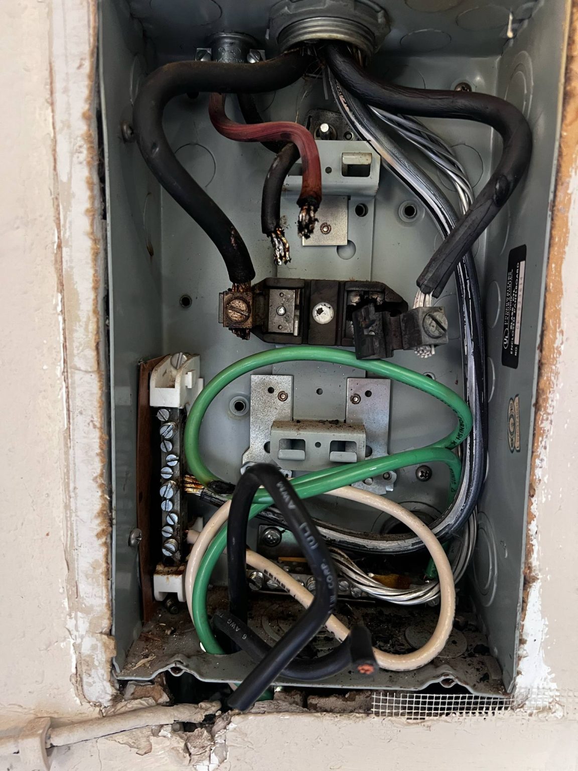 Burnt out sub panel Replacement – LE